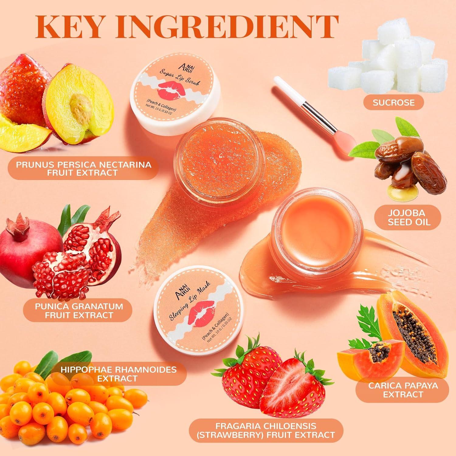 Conjunto de Cuidado Labial ANAI RUI - Mascarilla y Exfoliante
