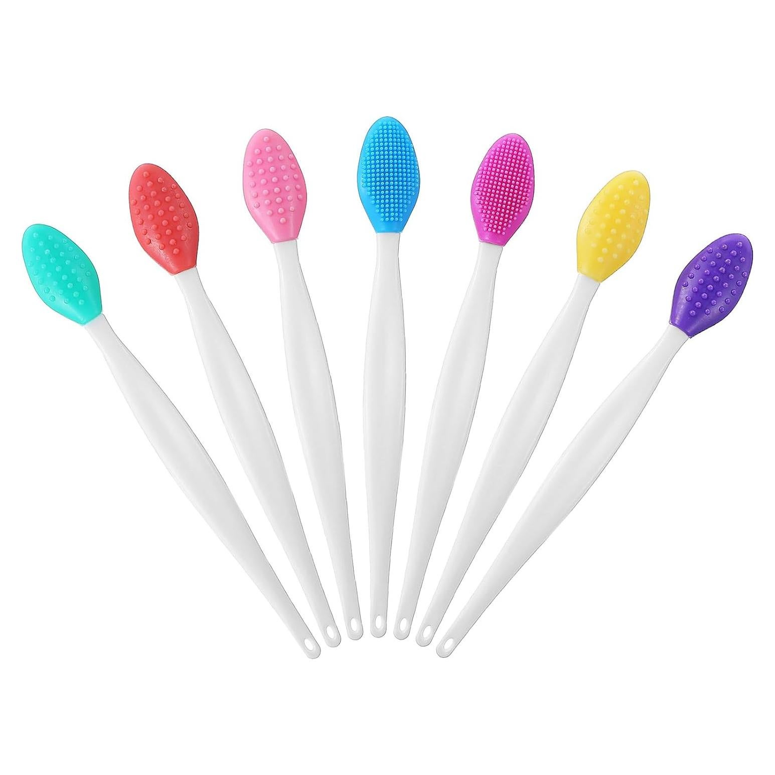 7 Cepillos Exfoliantes de Silicona Oruola para Labios y Nariz