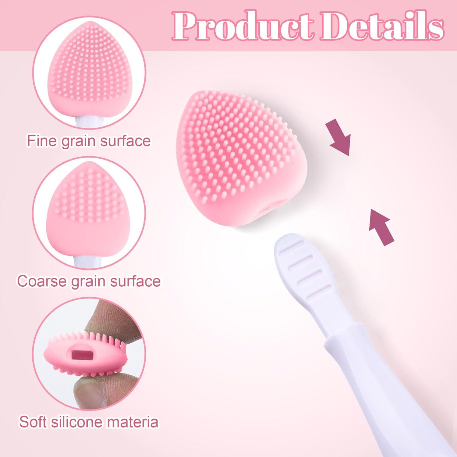 4 Cepillos Exfoliantes de Labios Winsyison de Silicona