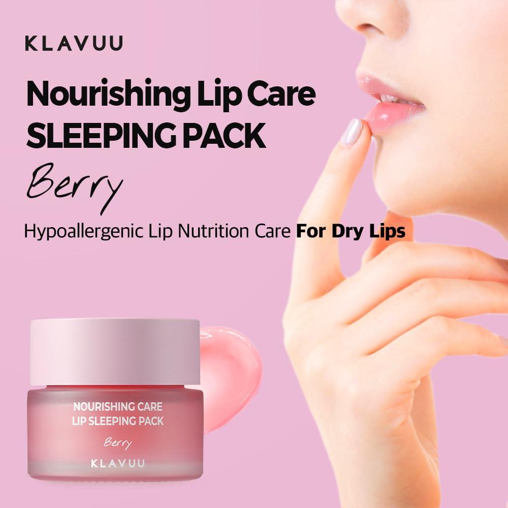Klavuu Pack Mascarilla Labial Baya 19.84g - Hidratación Profunda