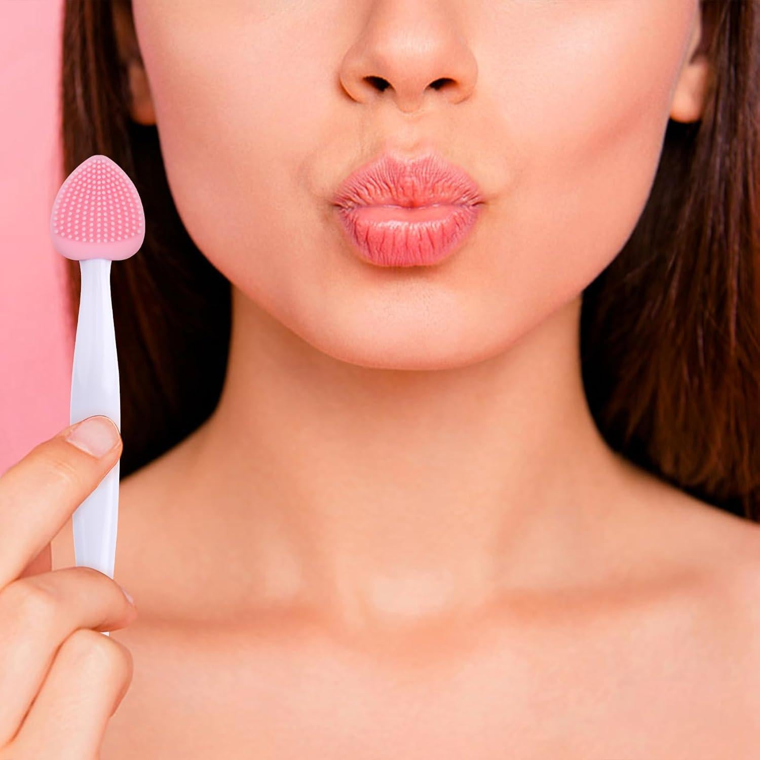 4 Cepillos Exfoliantes de Labios Pndeyo de Silicona Suave