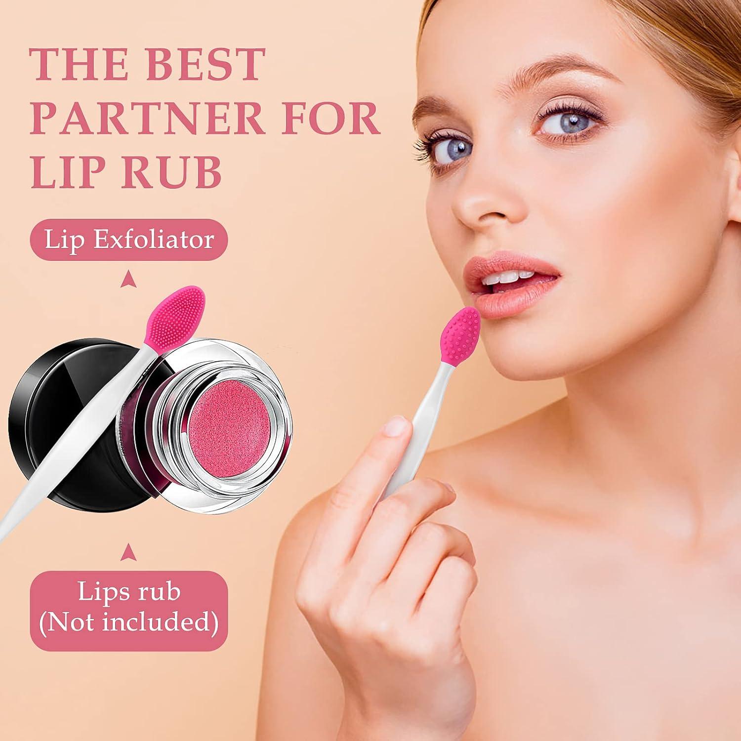 5 Pcs Cepillo Exfoliante de Labios Silicona WLLHYF 14.5 cm