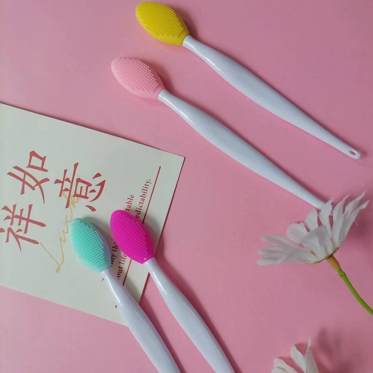 Set 4 Cepillos Exfoliantes de Labios Silicona ZYYC - Colores Variados