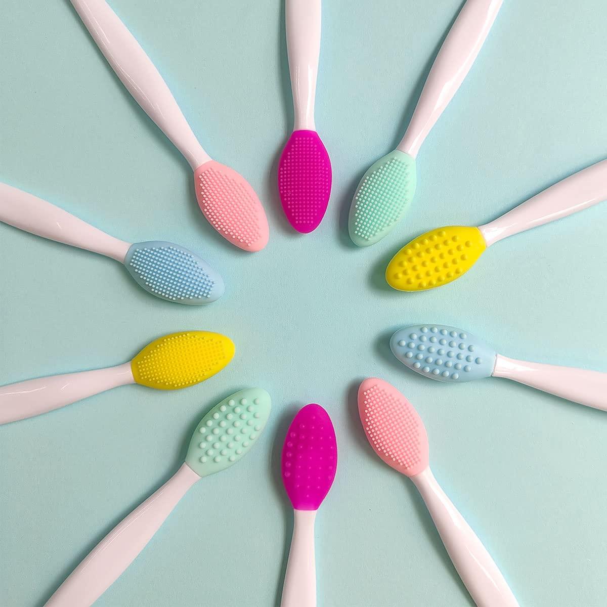 Set 4 Cepillos Exfoliantes de Labios Silicona ZYYC - Colores Variados