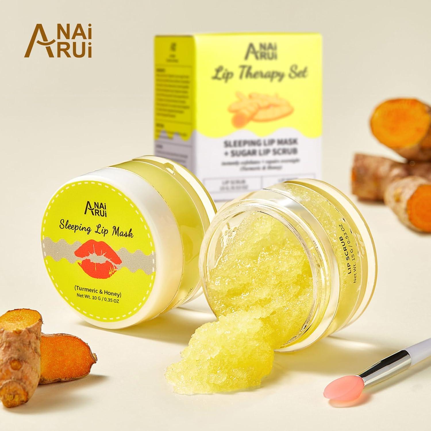 Kit de Cuidado Labial ANAI RUI - Exfoliante y Máscara Nocturna