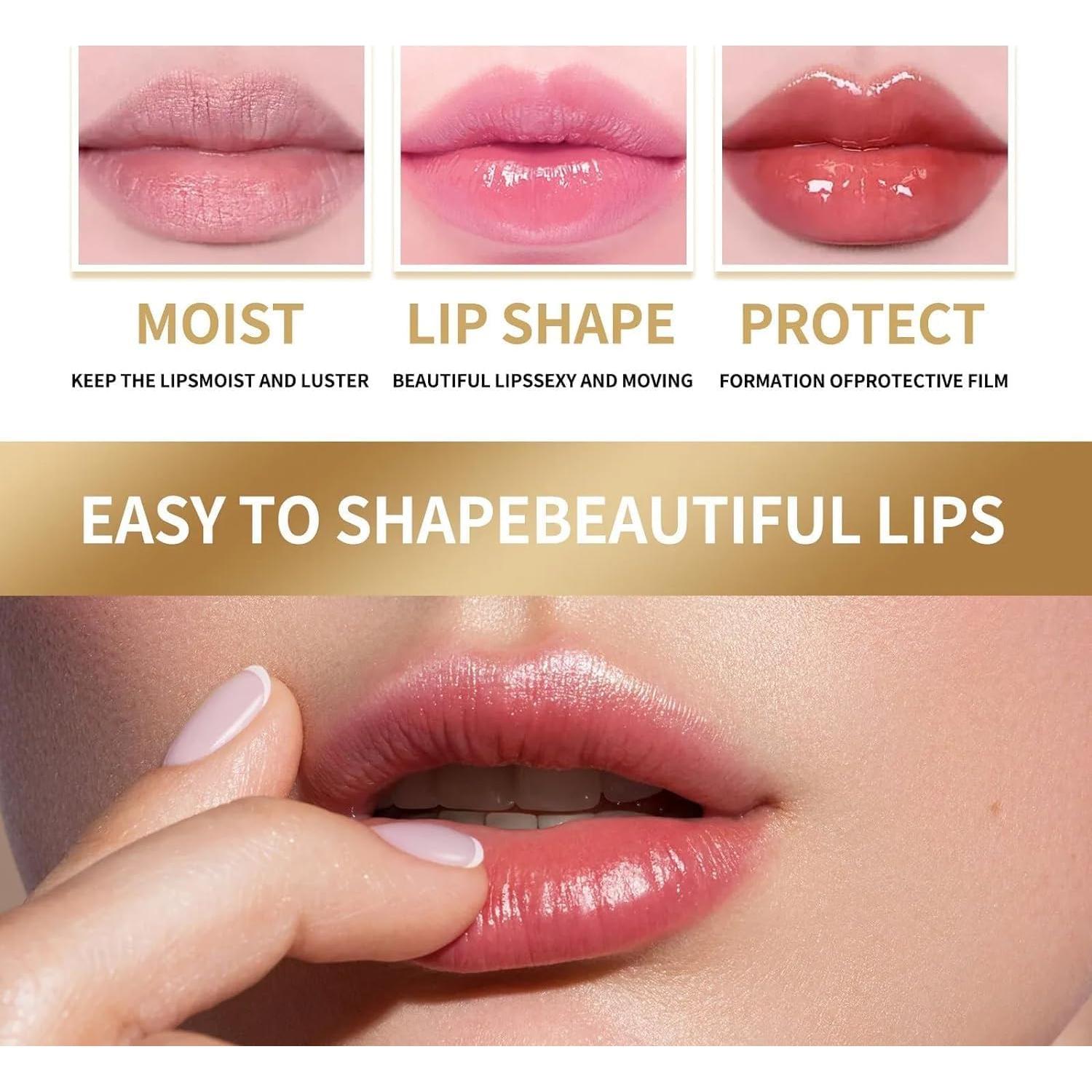 Bálsamo Labial Natural LCRORO 2PCS Hidratante Amarillo