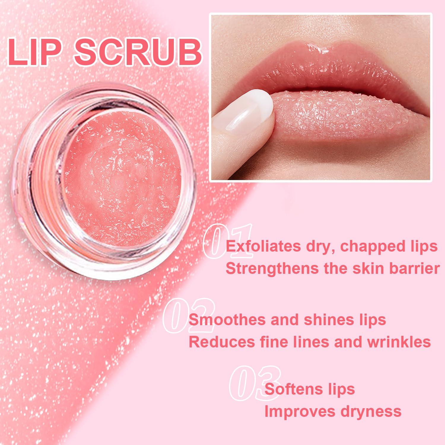 Juego de Terapia Labial Sigaitwax - 4 Piezas Exfoliantes y Mascarillas