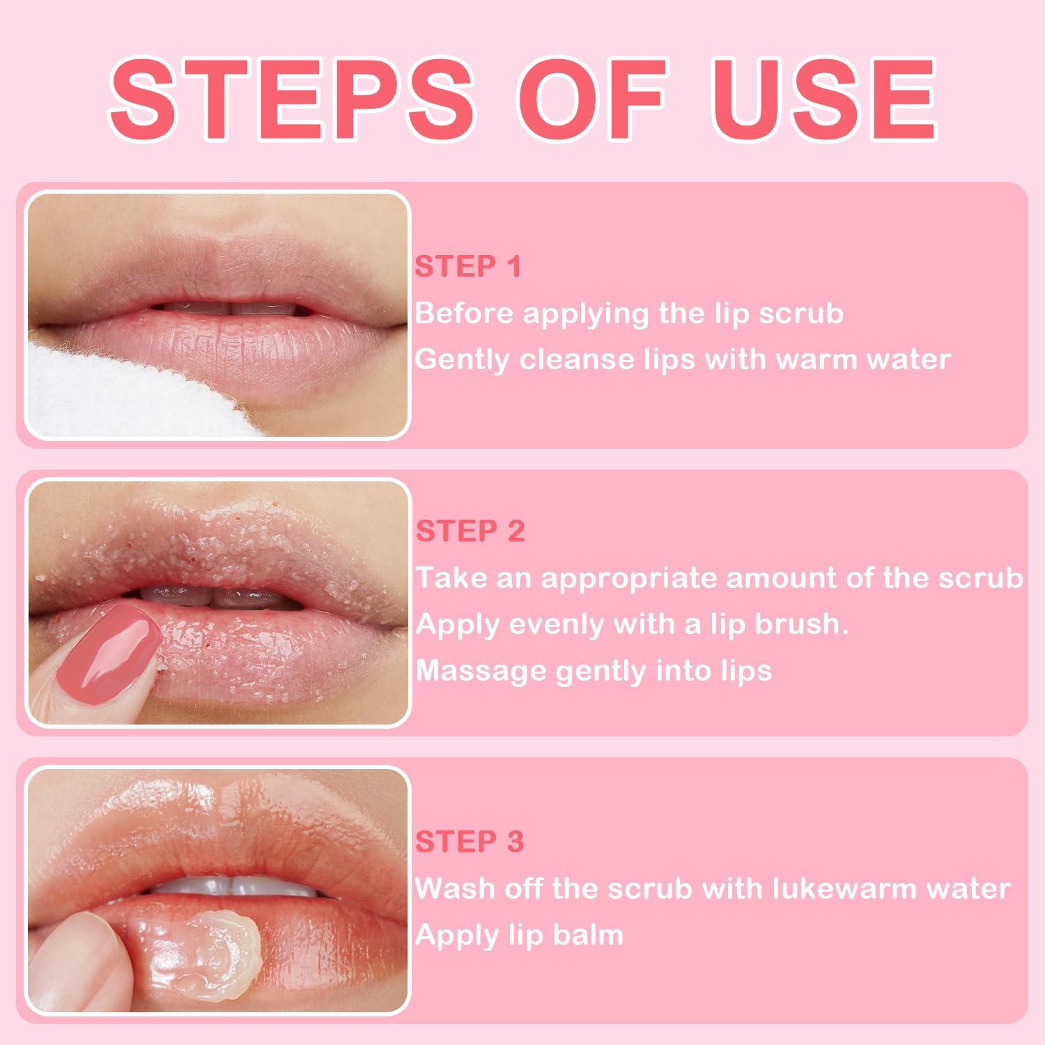 Juego de Terapia Labial Sigaitwax - 4 Piezas Exfoliantes y Mascarillas