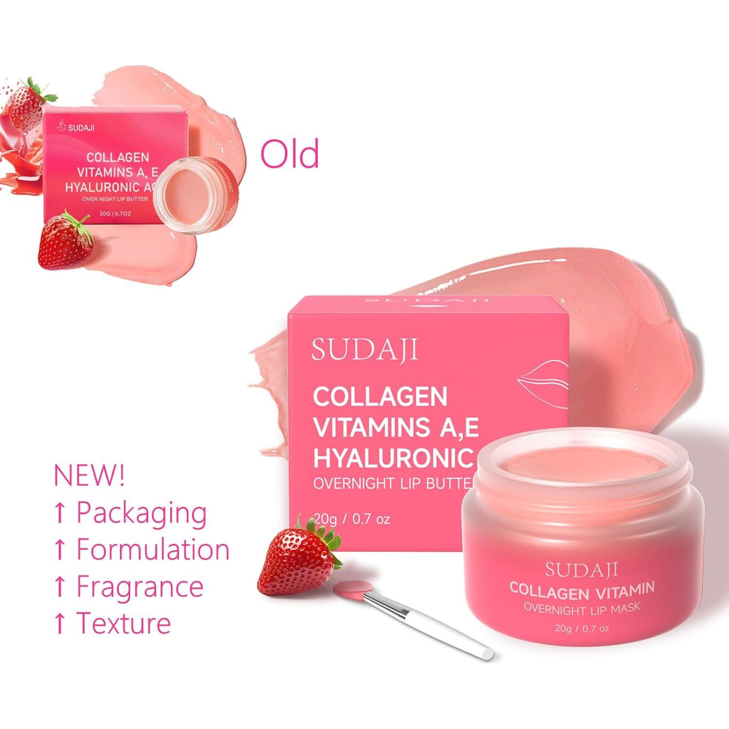 Mascarilla Hidratante para Labios SUDAJI con Colágeno y Ácido Hialurónico