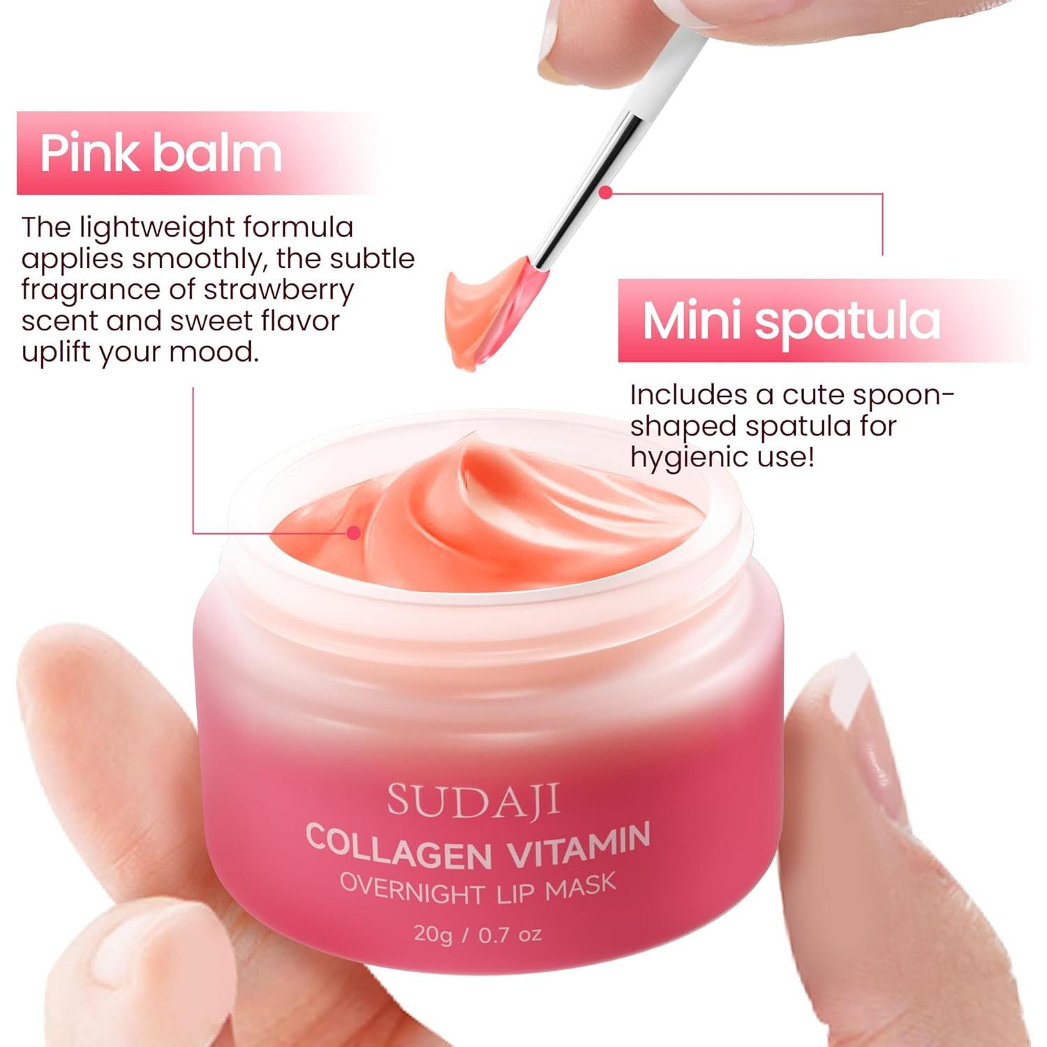 Mascarilla Hidratante para Labios SUDAJI con Colágeno y Ácido Hialurónico