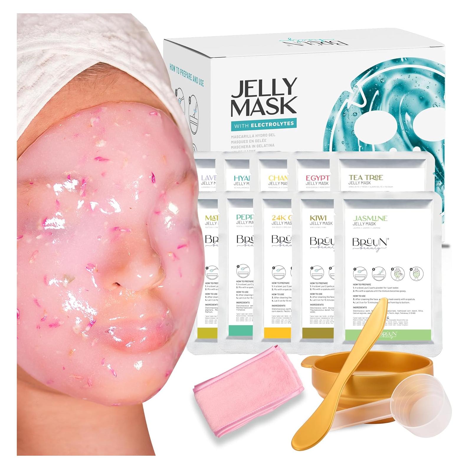 Mascarilla de Gel Premium BRUUN - Set 10 Tratamientos Spa