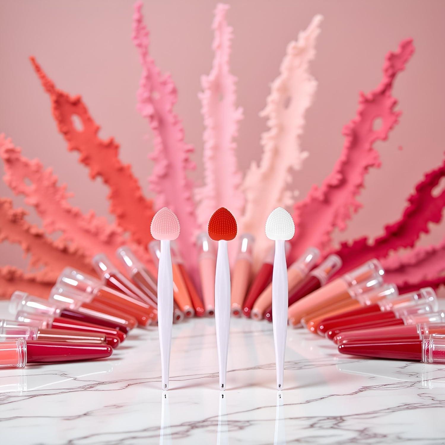 Juego de 3 Cepillos Exfoliantes de Labios Sluswallow - Silicona