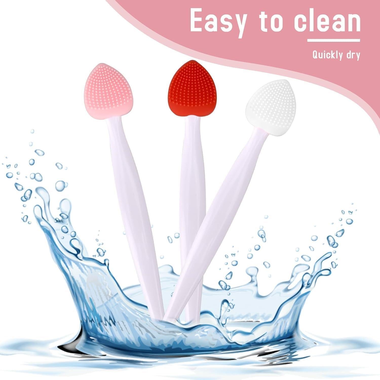 Juego de 3 Cepillos Exfoliantes de Labios Sluswallow - Silicona