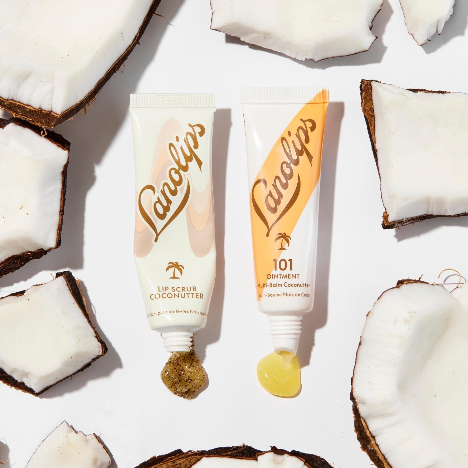 Lanolips Exfoliante y Balsamo Labial Coconutter 2 Piezas