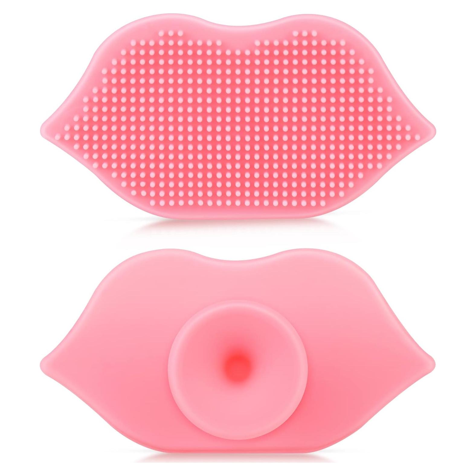 2 Piezas Exfoliantes Labiales de Silicona Giesiery - Suaves y Reutilizables