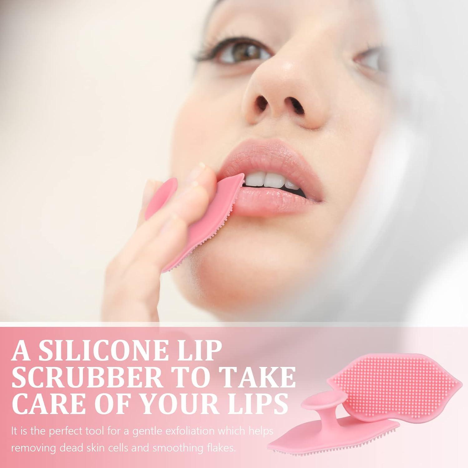 2 Piezas Exfoliantes Labiales de Silicona Giesiery - Suaves y Reutilizables