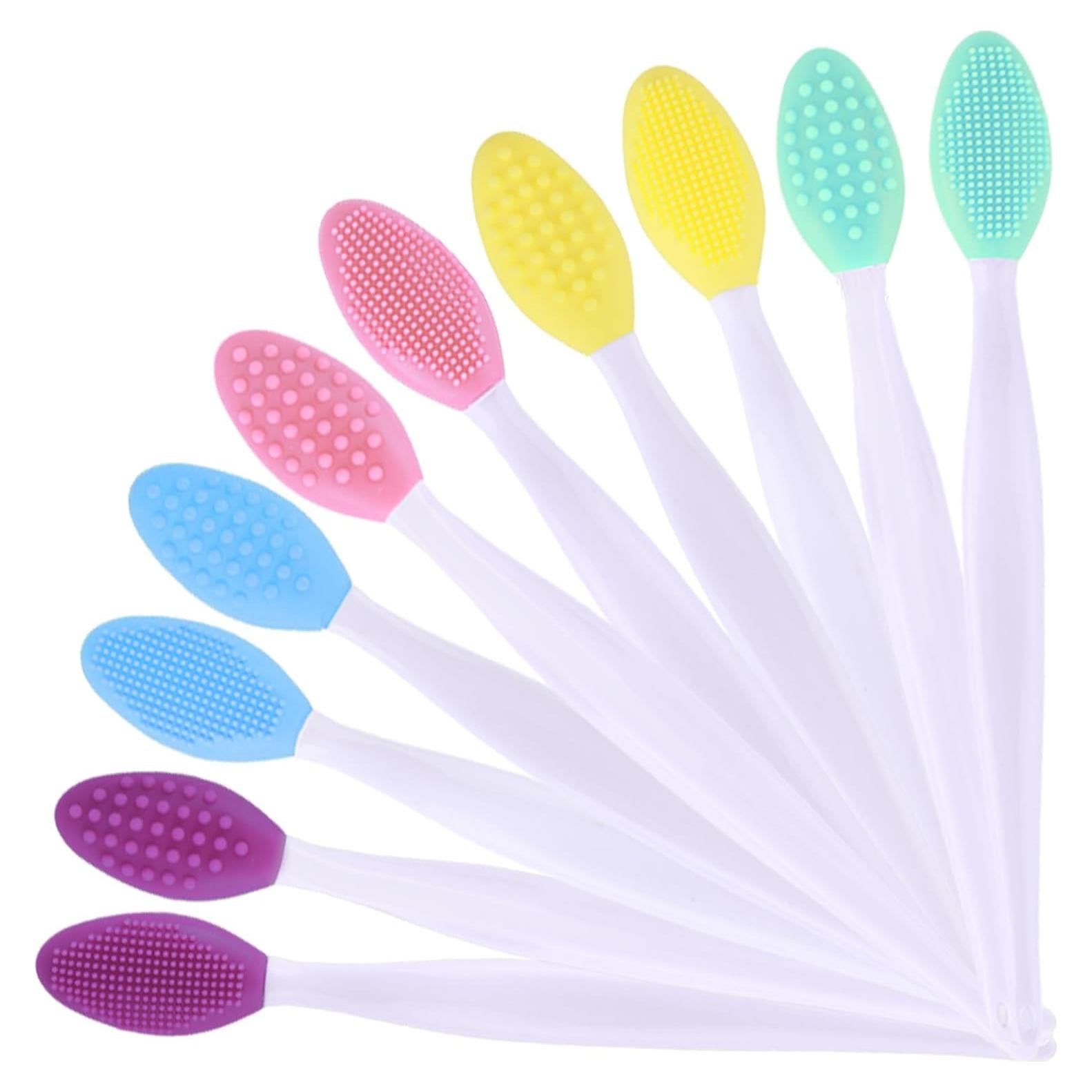 10 Piezas Cepillo Exfoliante de Silicona para Labios y Nariz