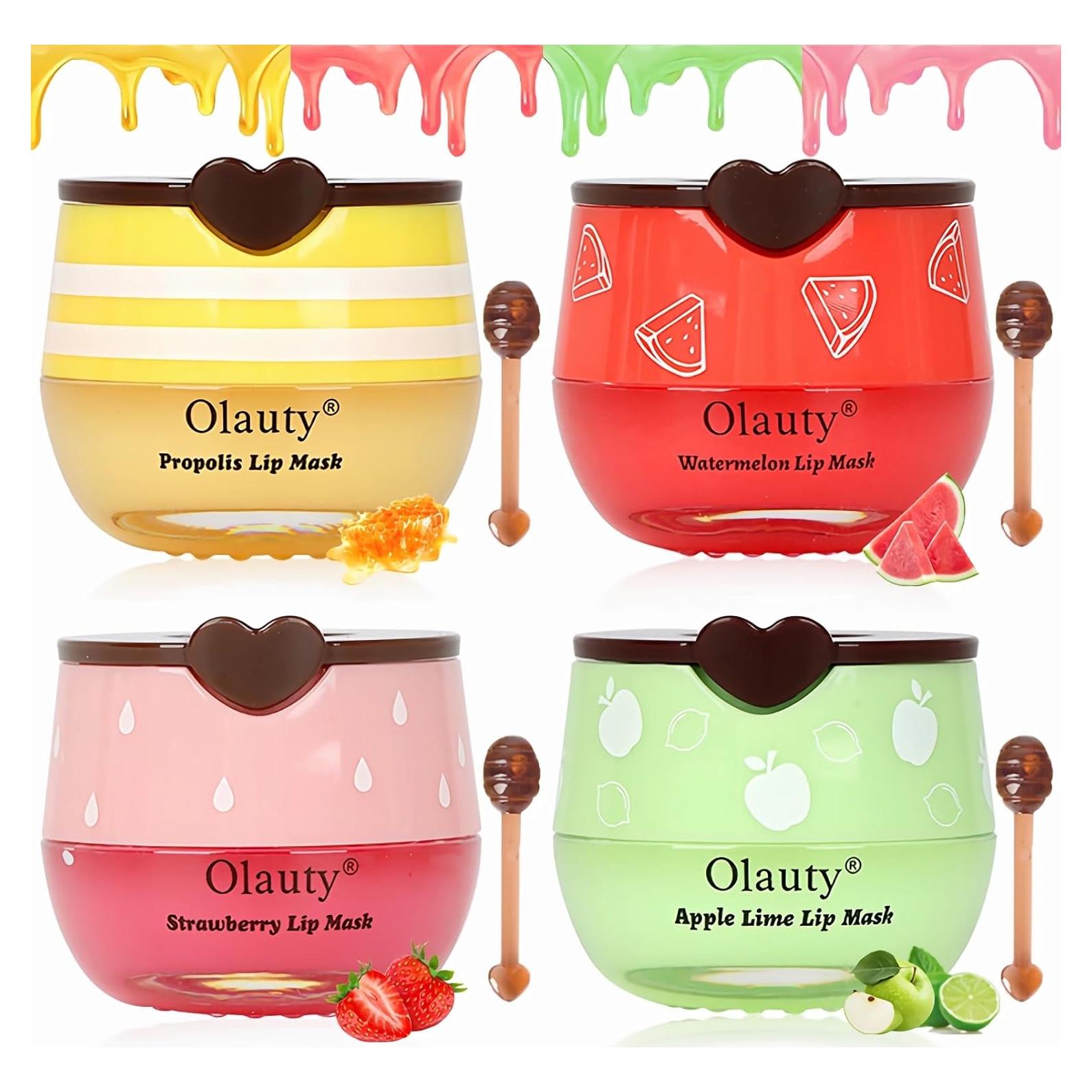 Bálsamo Labial de Abeja Deepmind 4 PCS Hidratante Natural