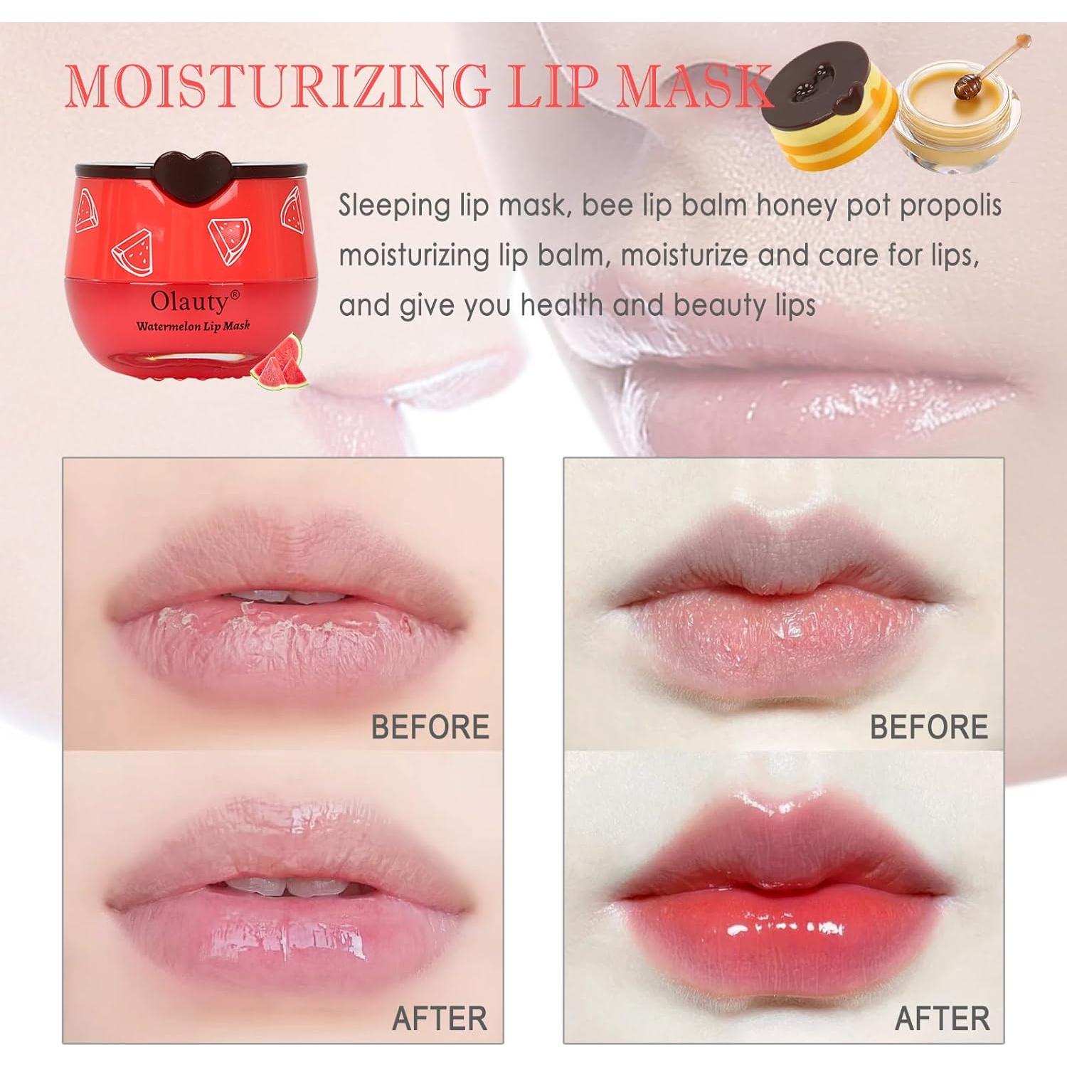 Bálsamo Labial de Abeja Deepmind 4 PCS Hidratante Natural