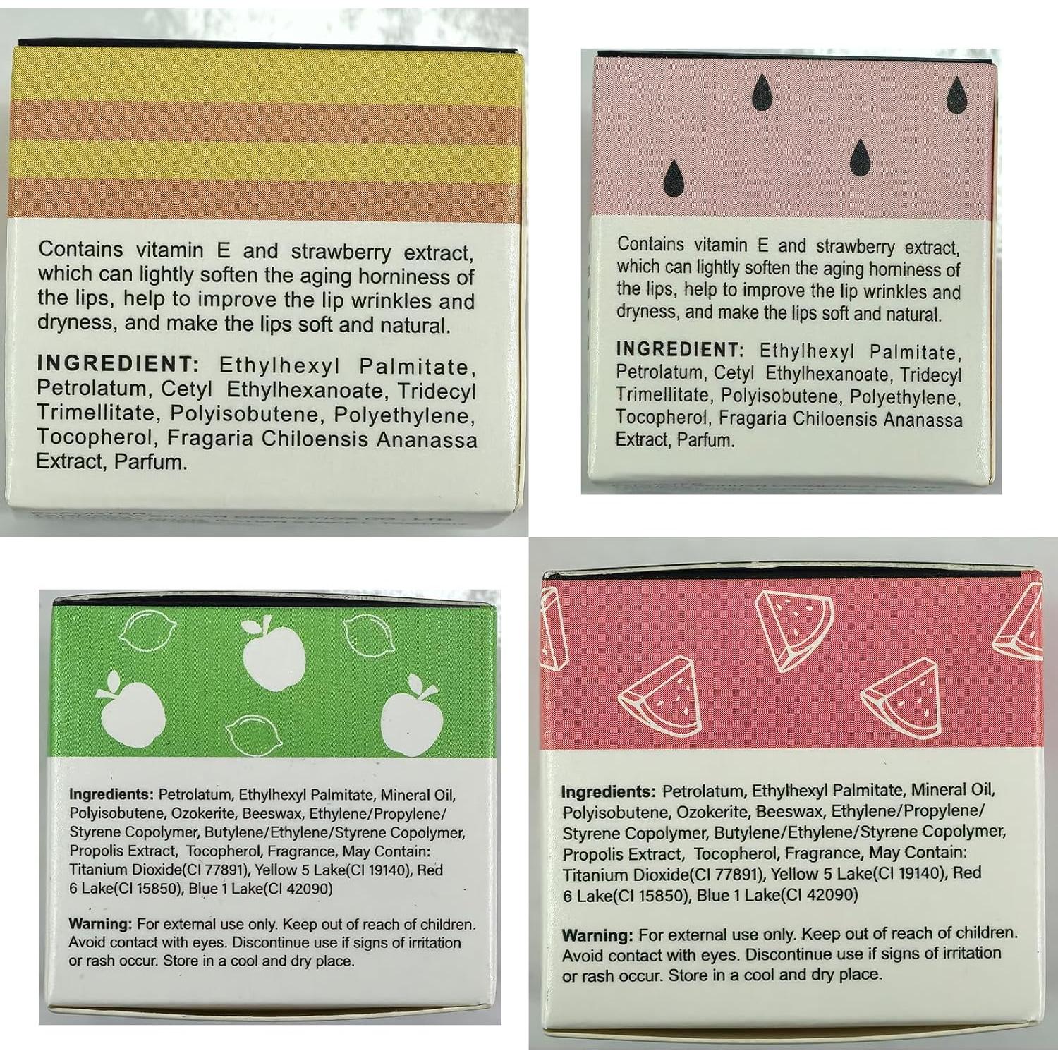 Bálsamo Labial de Abeja Deepmind 4 PCS Hidratante Natural