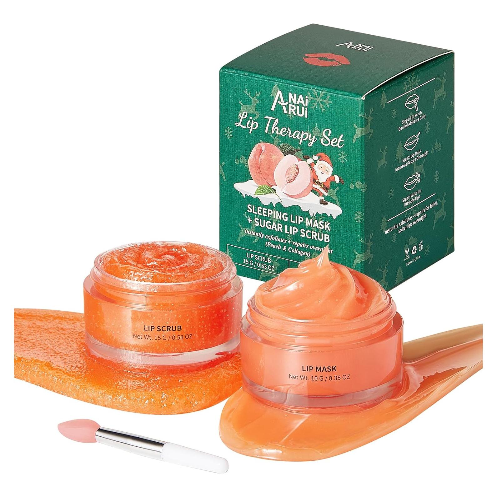 Conjunto de Cuidado de Labios ANAI RUI - Exfoliante y Balsamo