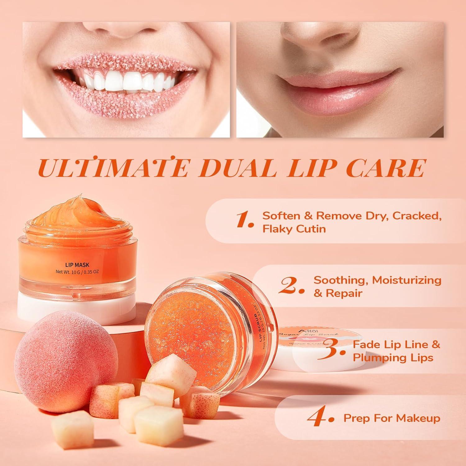 Conjunto de Cuidado de Labios ANAI RUI - Exfoliante y Balsamo