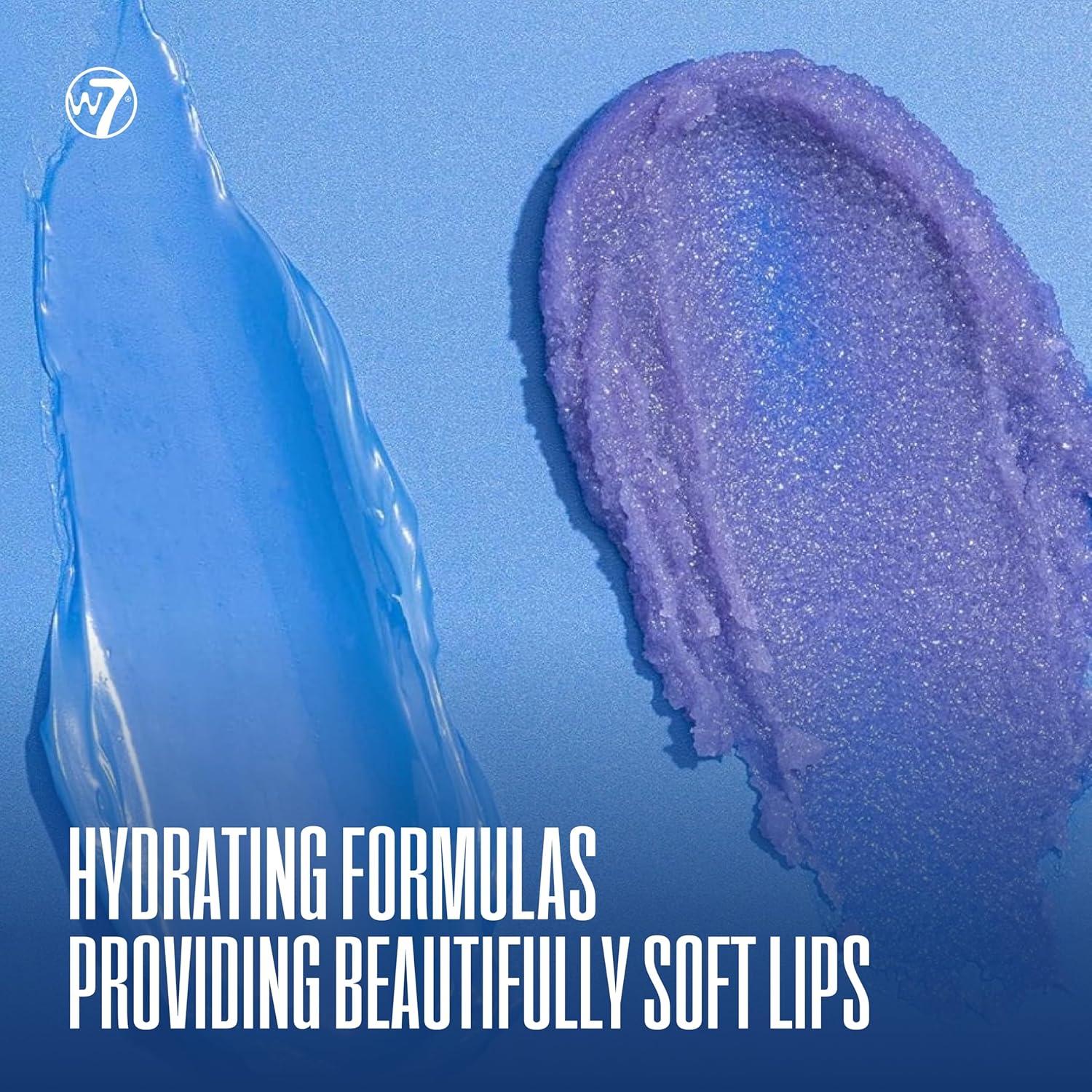 W7 Dulces Sueños Exfoliante y Mascarilla Labial Arándano - Set 2 Piezas