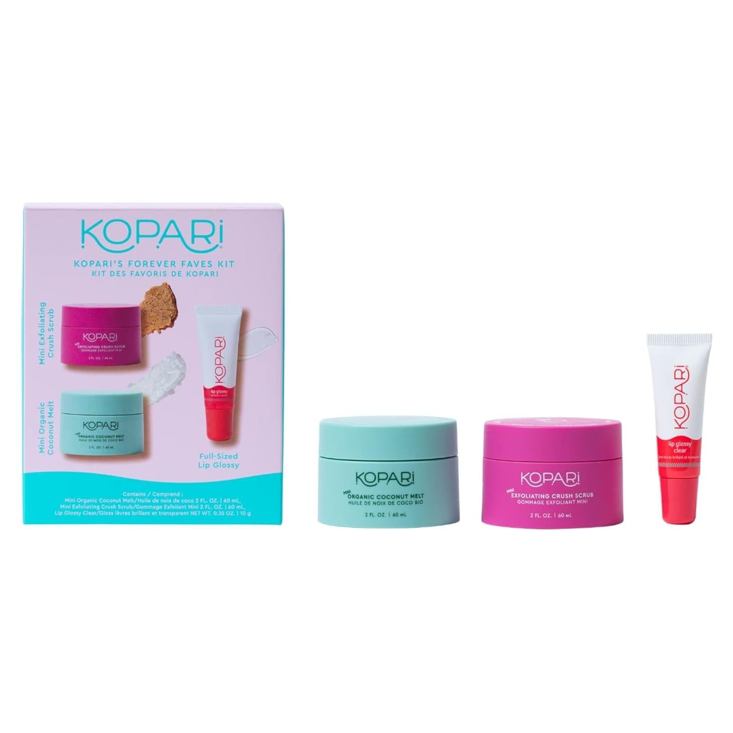 Kit de Cuidado de Piel Kopari: Mini Derretido de Coco y Exfoliante