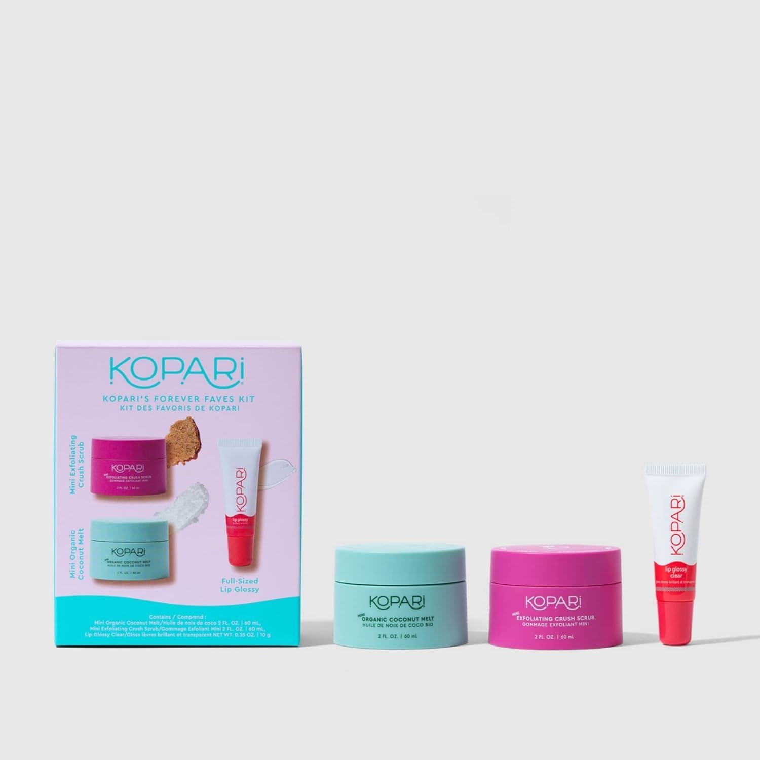 Kit de Cuidado de Piel Kopari: Mini Derretido de Coco y Exfoliante