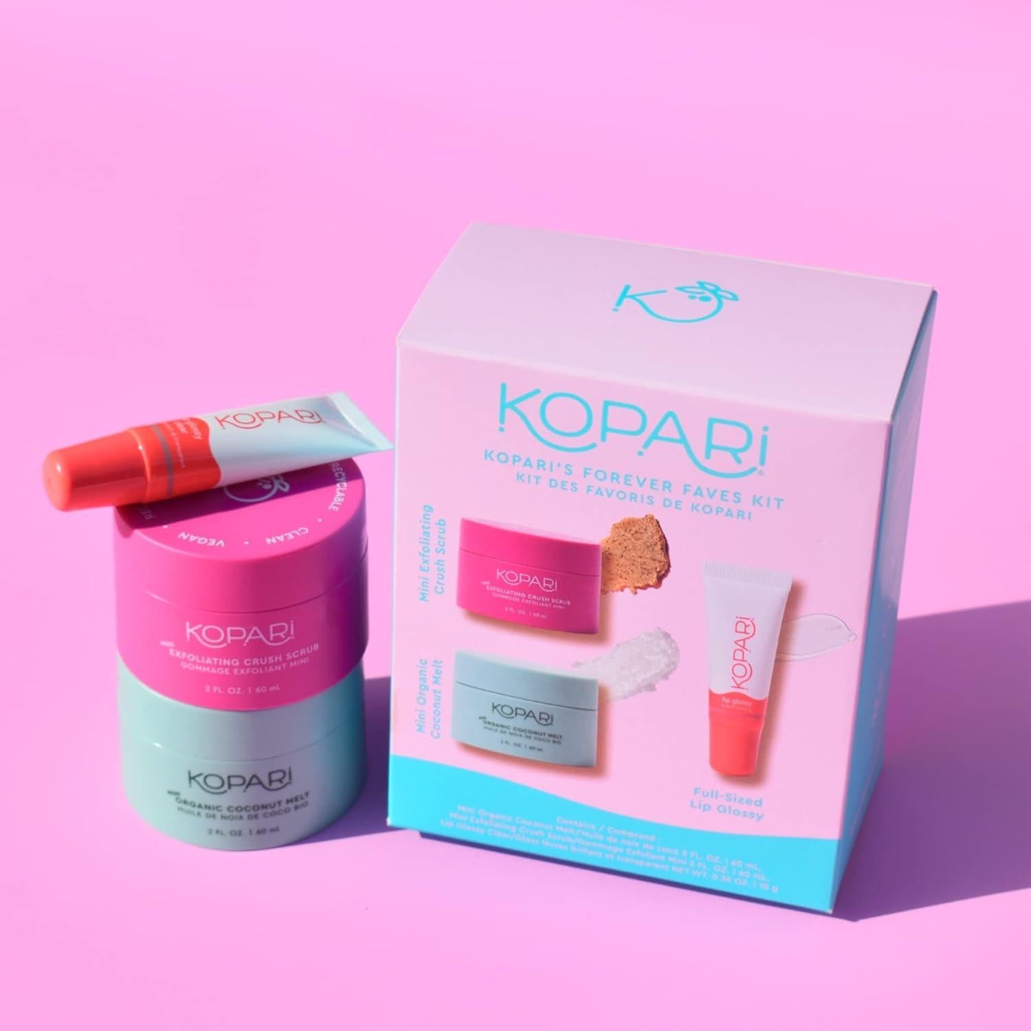 Kit de Cuidado de Piel Kopari: Mini Derretido de Coco y Exfoliante