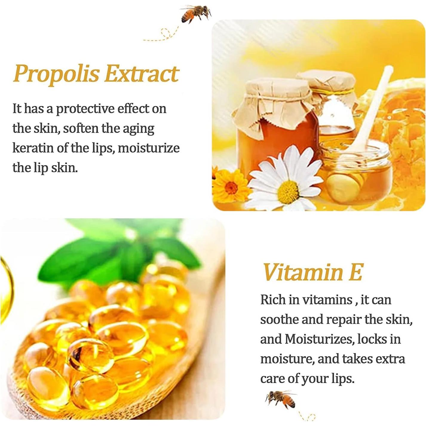 Bálsamo Labial de Miel Loobexery 5.5g Hidratante y Exfoliante