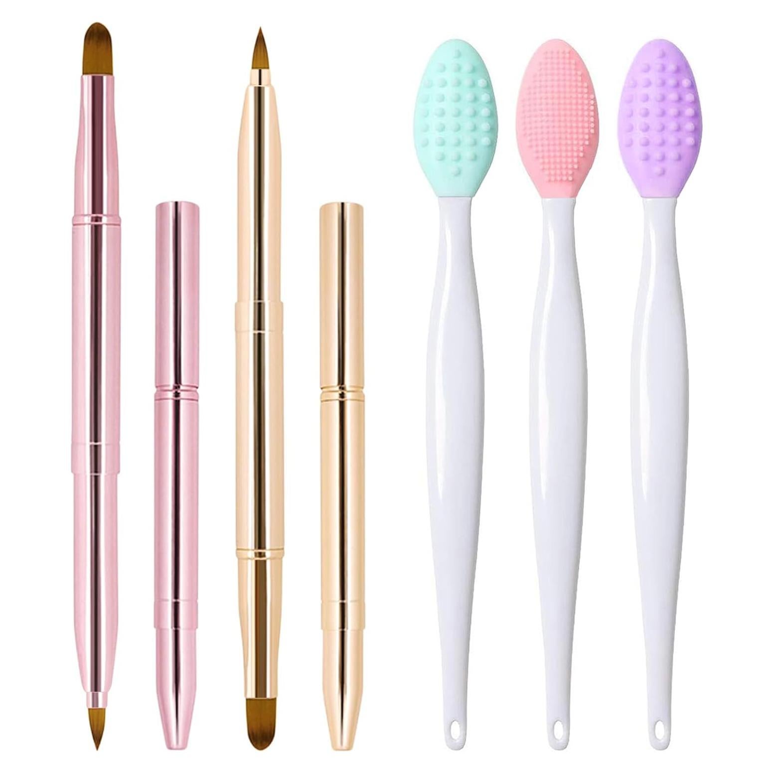 Set de 5 Brochas de Labios Retráctiles y Exfoliador Yrarbil