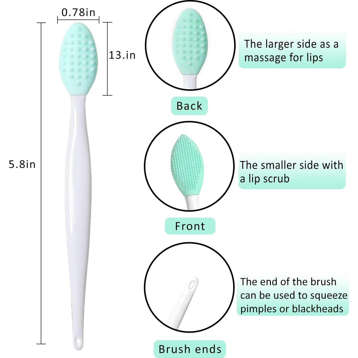 Set de 5 Brochas de Labios Retráctiles y Exfoliador Yrarbil