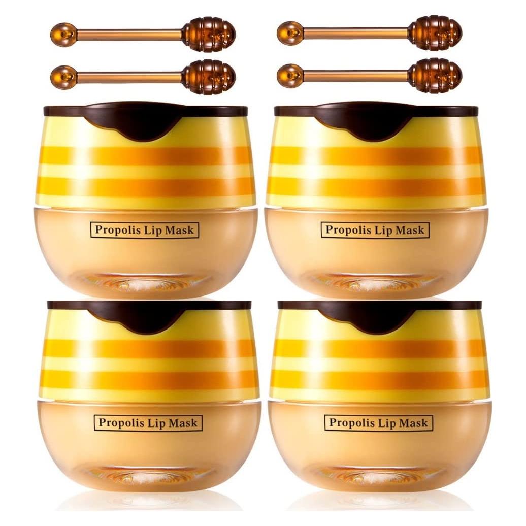 Bálsamo Labial Hidratante PAQIMAN 4 Pcs Miel y Vitamina E