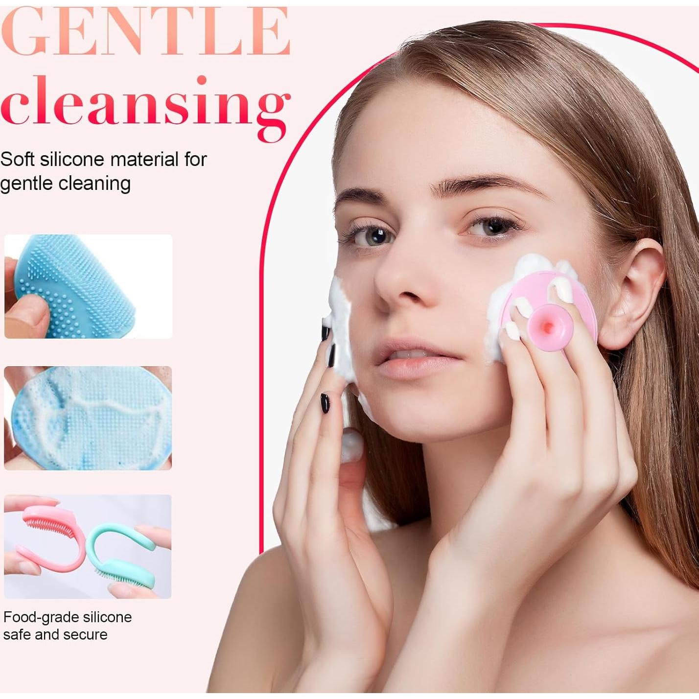 Juego de Exfoliador Facial de Silicona Genérico - 8 Piezas