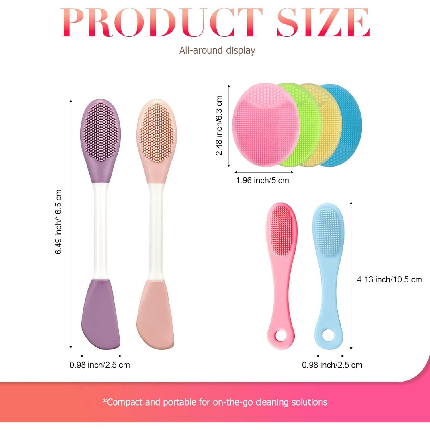 Juego de Exfoliador Facial de Silicona Genérico - 8 Piezas