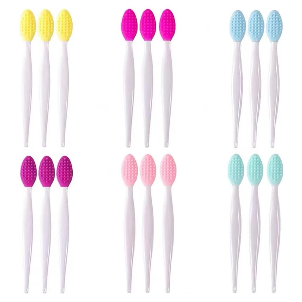 Paquete de 18 Cepillos Exfoliantes de Silicona Doromy