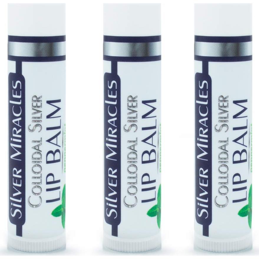 Bálsamo Labial de Plata Coloidal Milagros - Paquete de 3
