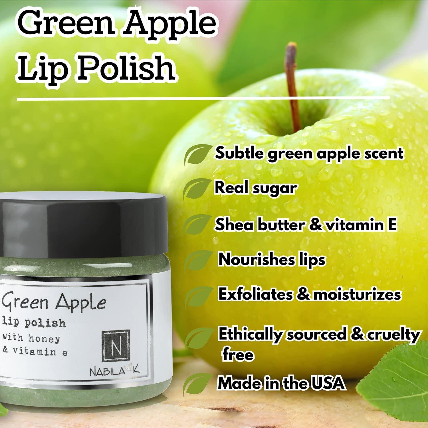 Exfoliante de Labios Nabila K Manzana Verde 28.35 g Hidratante