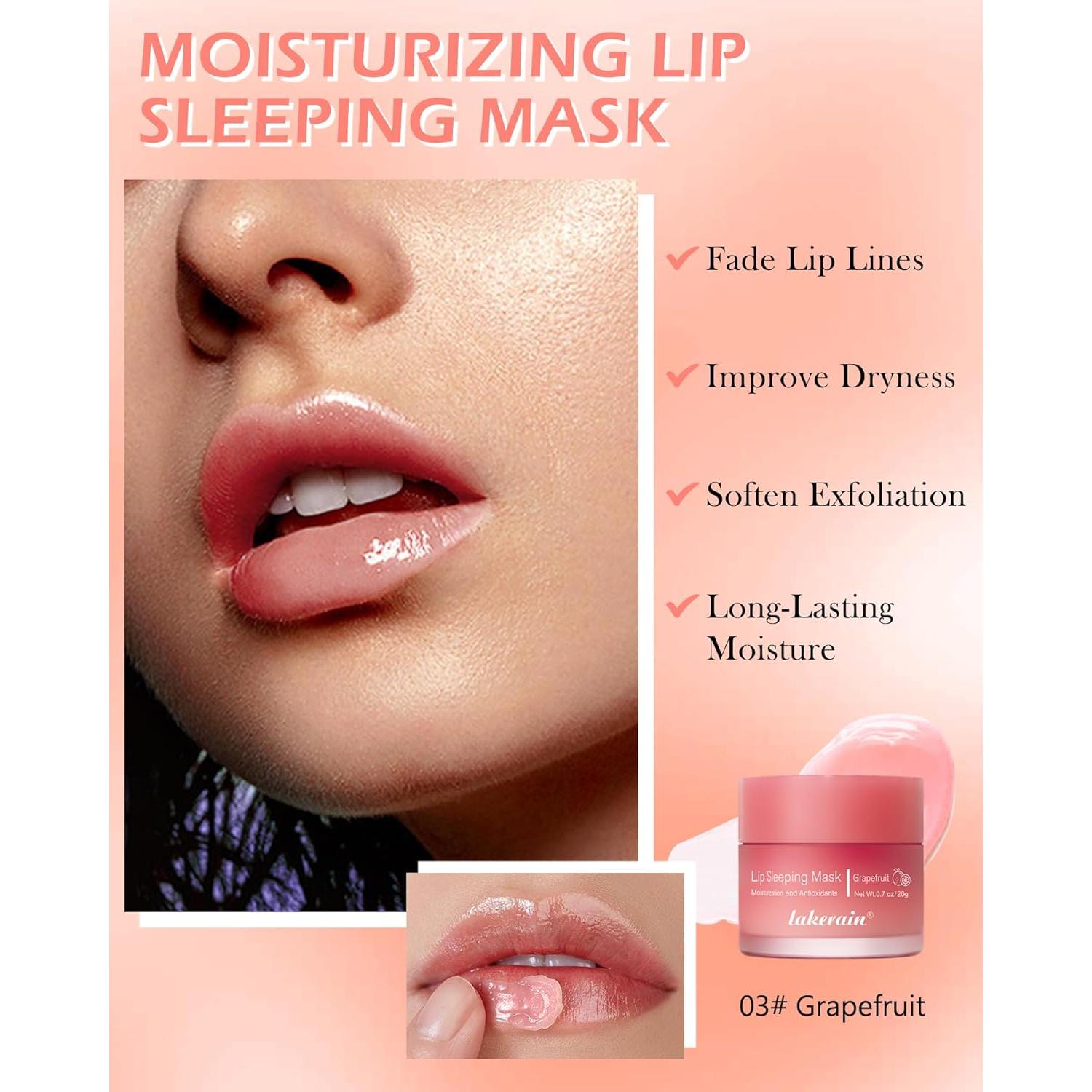 Mascarilla Labial Hidratante Lestpola 20g - Nocturna y Exfoliante