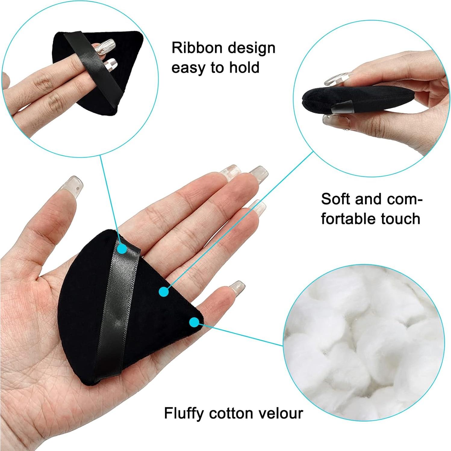 12 Esponjas de Polvo Cosmético Scartink Triangulares 7 cm