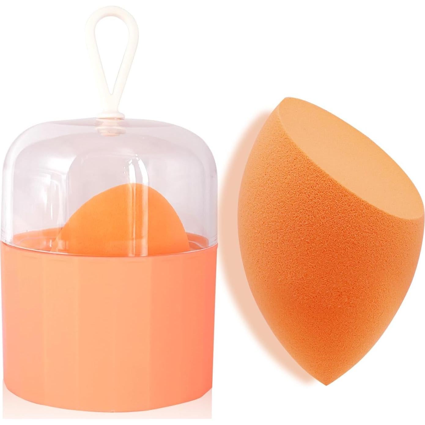 Juego de Esponjas de Maquillaje Banidy con Soporte Naranja