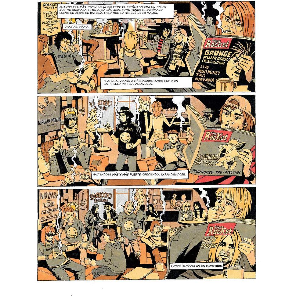 Kurt Cobain: El ángel errático (La novela gráfica del rock) (Spanish Edition)