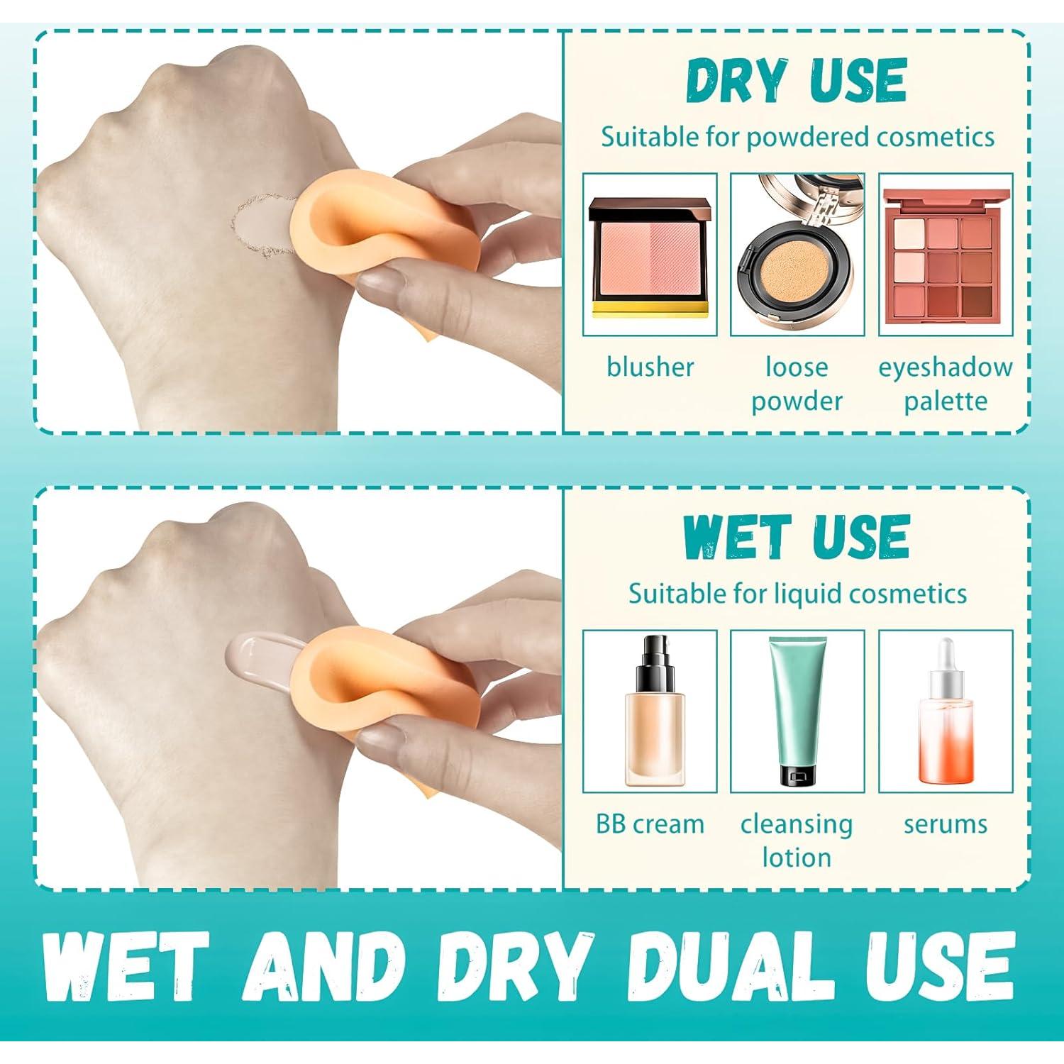 Esponjas de Maquillaje Redondas MotBach - 100 Piezas Nude