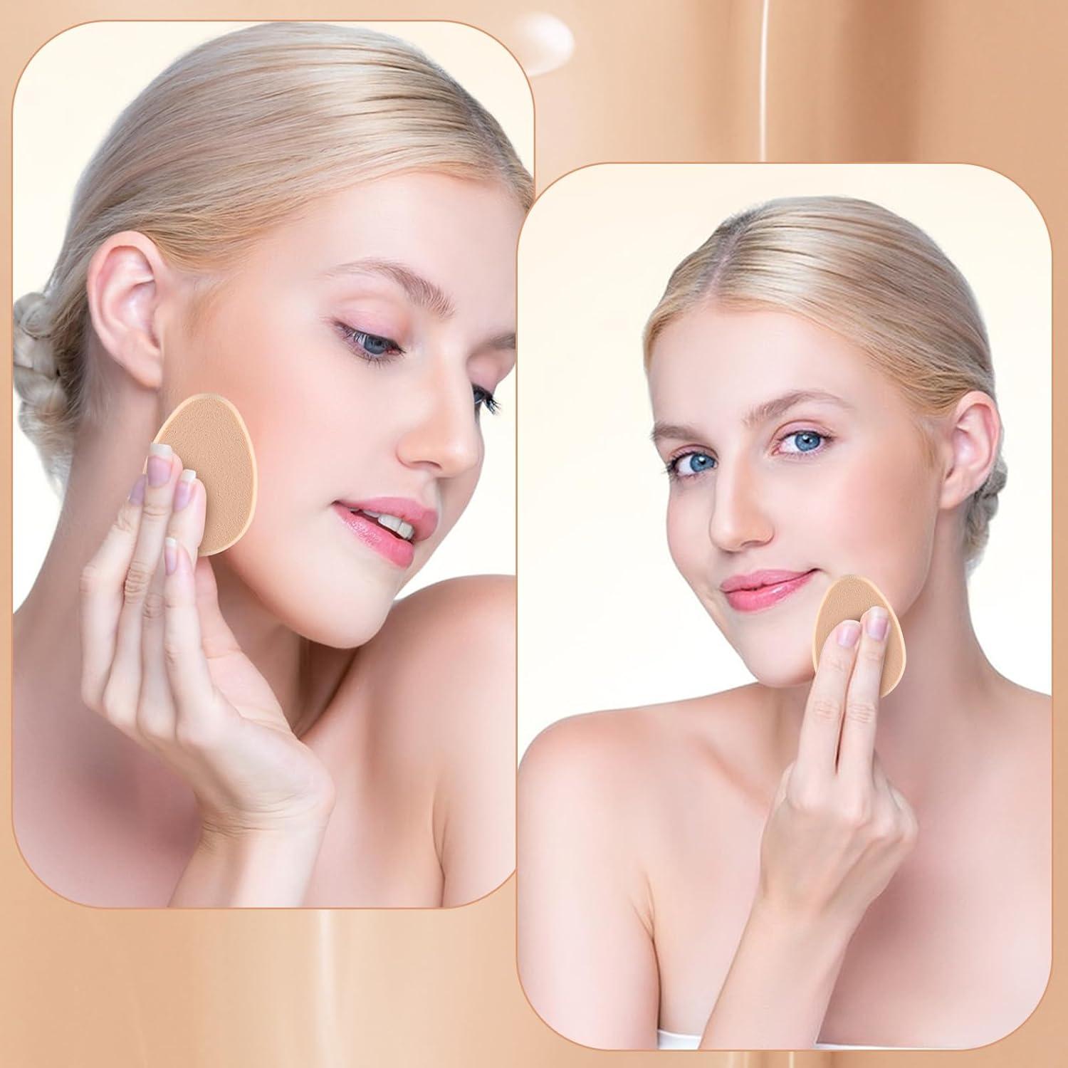 Set de 6 Esponjas de Maquillaje KALIONE Planas Beige