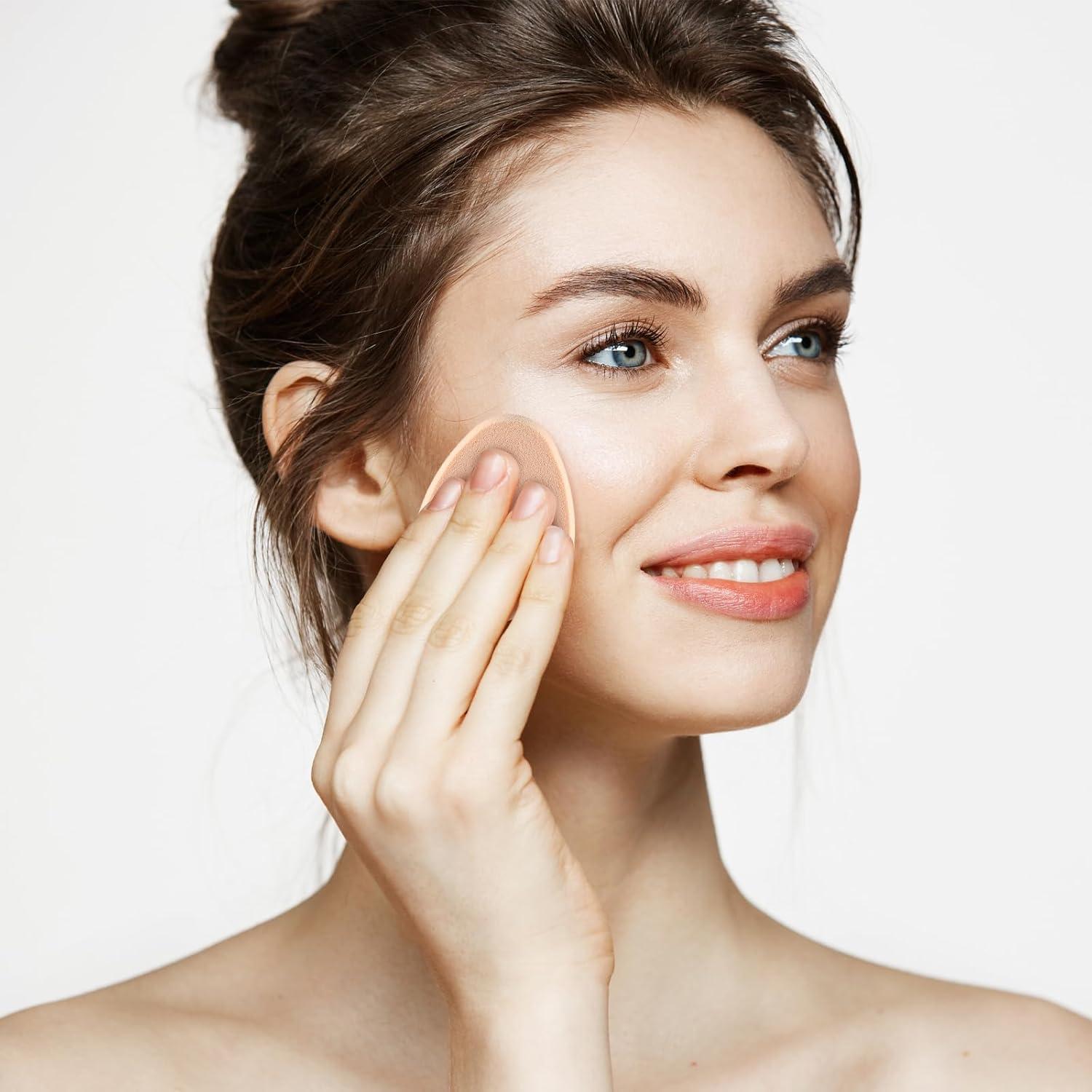 Set de 6 Esponjas de Maquillaje KALIONE Planas Beige