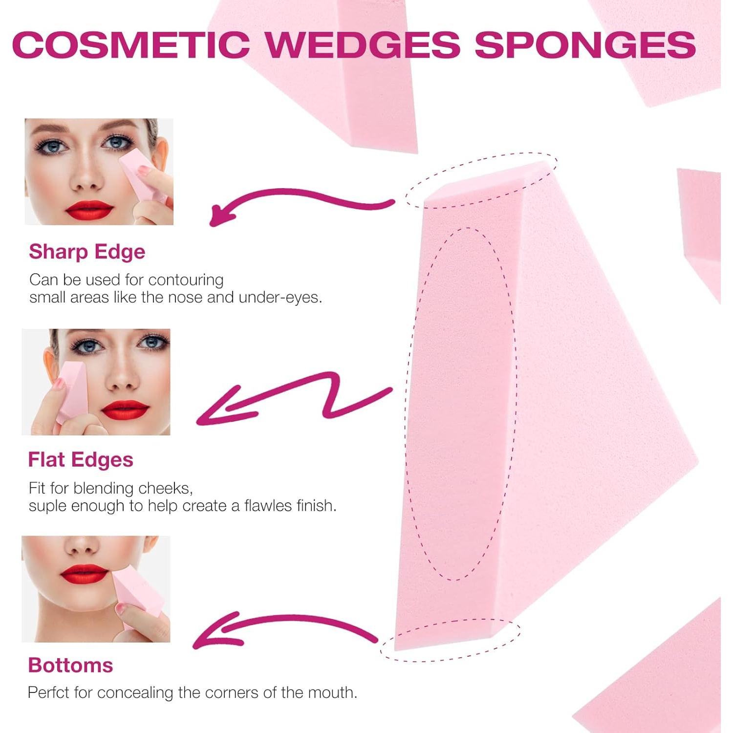 Esponjas de Maquillaje WSYUB 48 Piezas Forma de Cuña Sin Látex