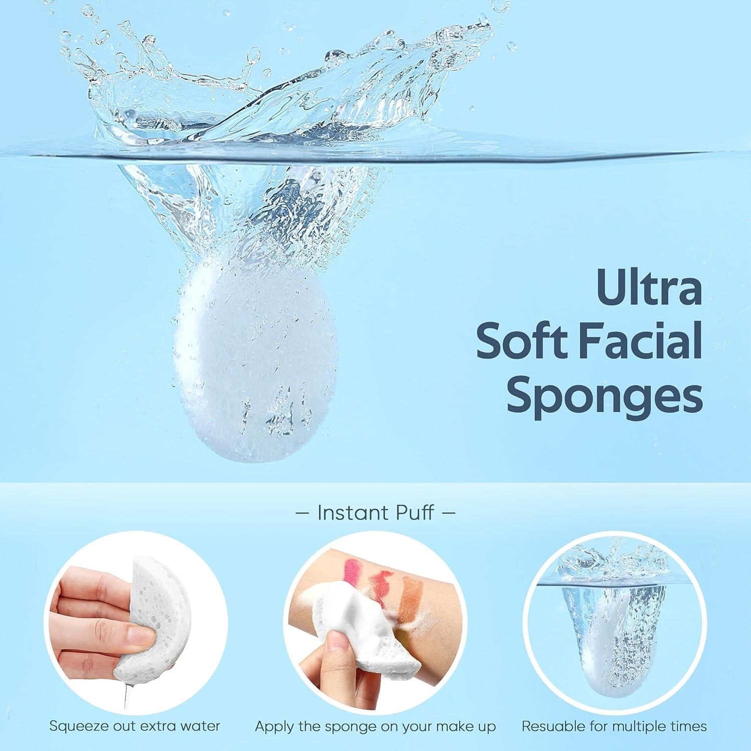 Esponjas Faciales Comprimidas GAINWELL 50 Pcs Biodegradables