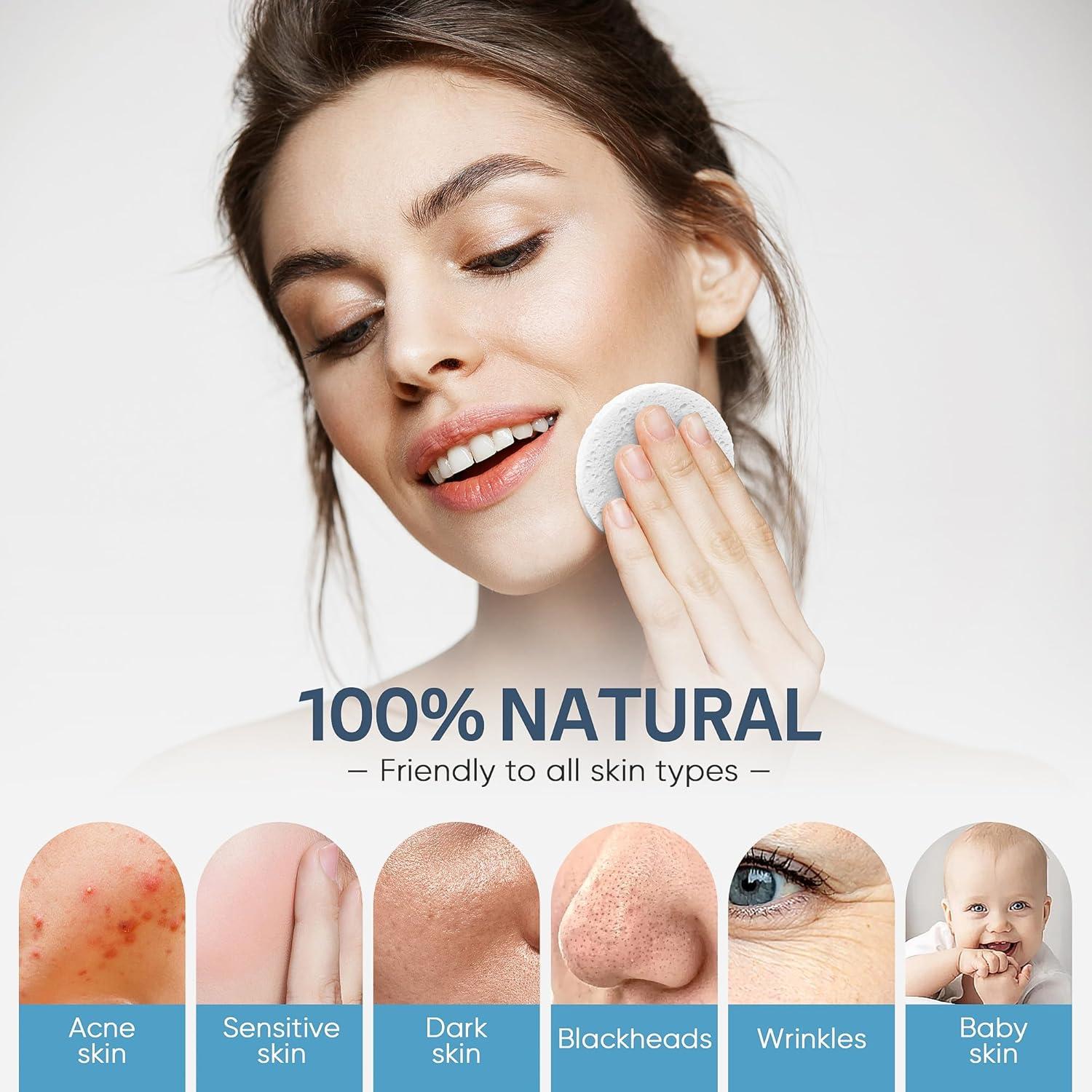 Esponjas Faciales Comprimidas GAINWELL 50 Pcs Biodegradables