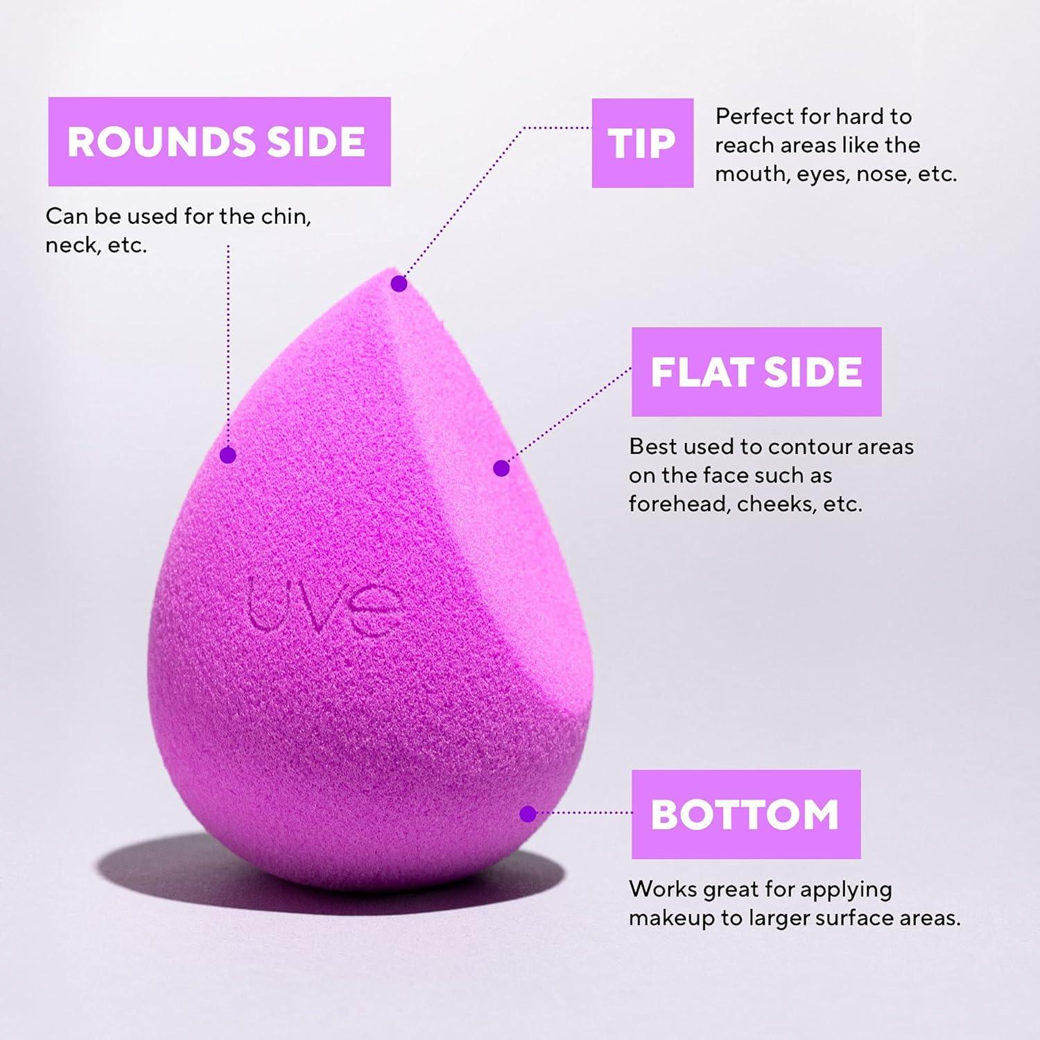 Esponja de Maquillaje UVé Helio Vegana - Aplicación Base y Polvo